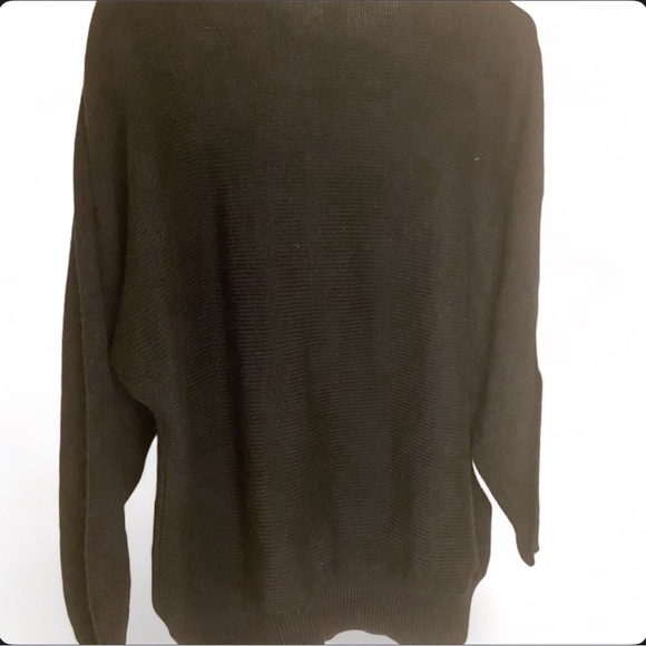 Vintage 90’s Gold Sequined, Long oversized Sleeved Black/white Block Sweater - Picture 6 of 6